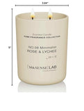 Regalo elegante con vela aromática M&SENSE para fechas especiales