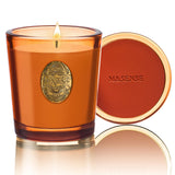 Vela M&SENSE con aroma naranja Goji para relajación y ambientación.
