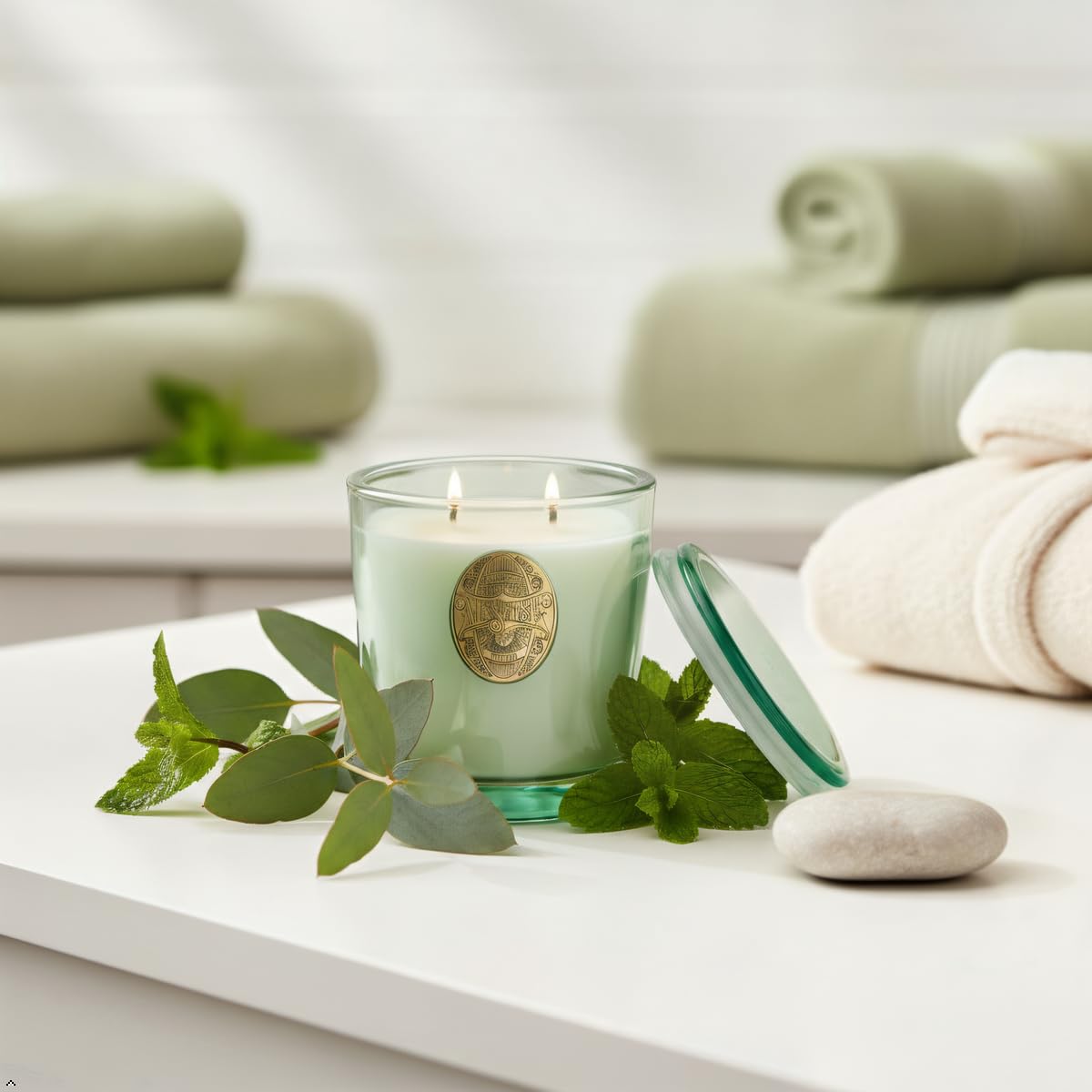 Vela de soja M&SENSE grande para durabilidad y aromas constantes