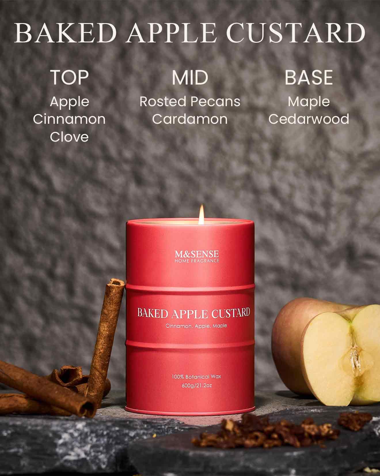 Vela M&SENSE de soja y palma, aroma duradero para ambientar salas