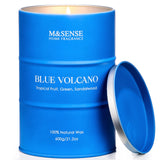 M&SENSE velas de frutas tropicales, frente, aroma envolvente para la sala