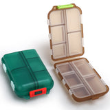 Msfiaioo caja de píldoras portátil para viajes, ligera y discreta.