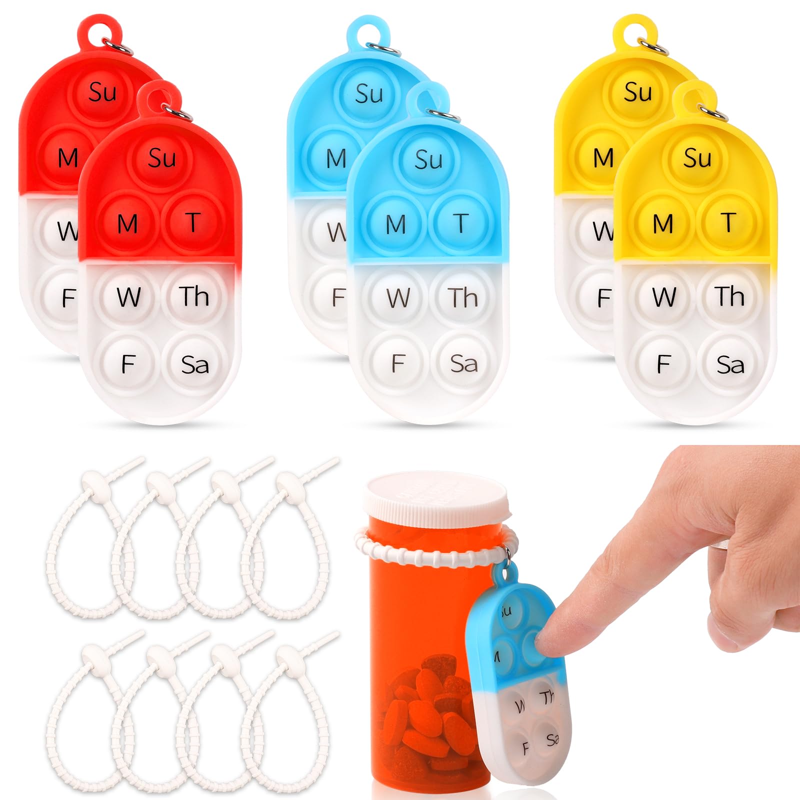 MSHUNKEJI pack-pastillas-seguimiento-diario para recordar dosis