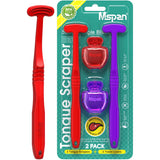 Mspan limpiador de lengua con triple filo para limpieza profunda y frescura