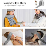 Ms.W mascarilla ocular pesada ideal para distintos escenarios de sueño