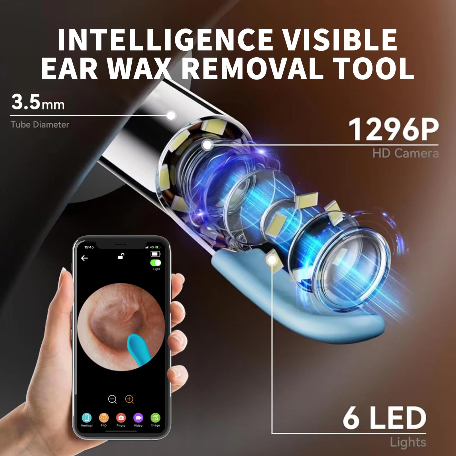MSXGsyyds kit inalámbrico para cerumen compatible con iPhone y Android