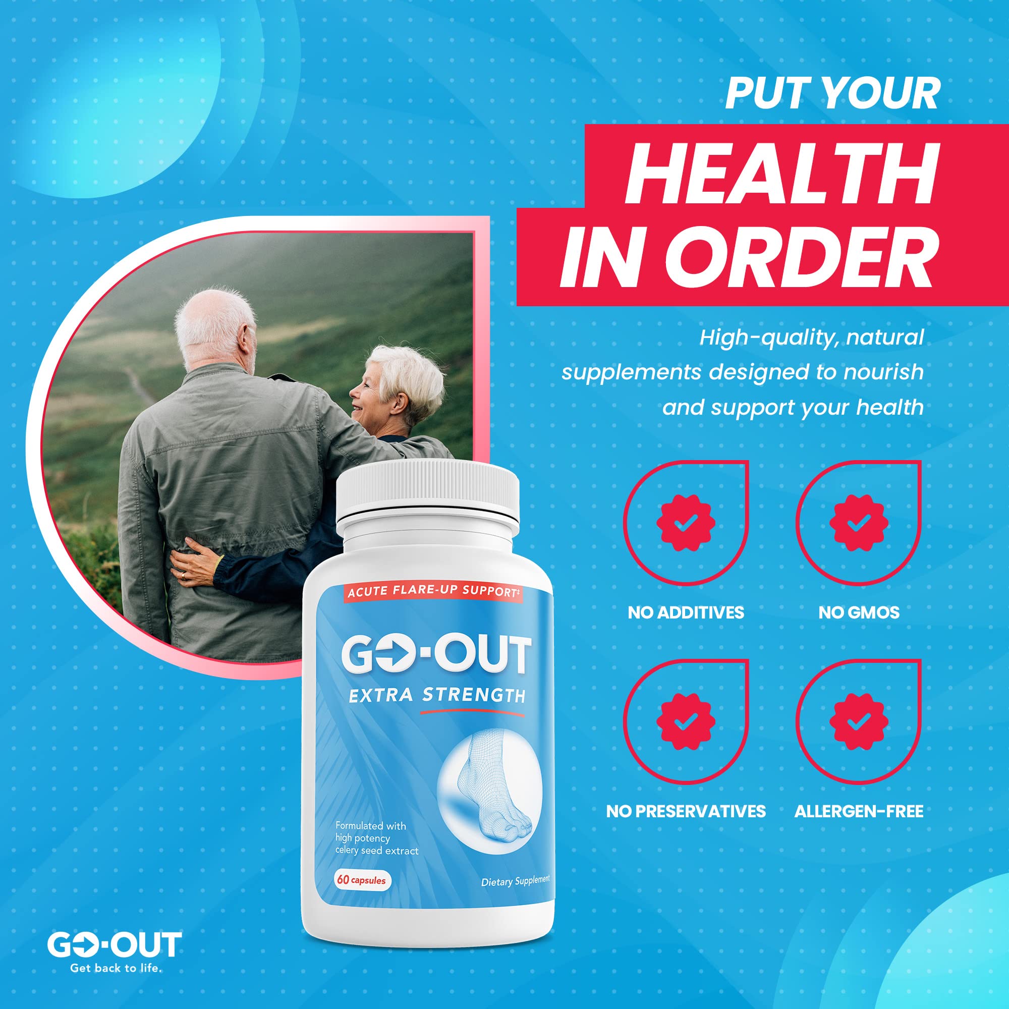 Etiqueta sin gluten de Mt. Angel Go Out para consumo seguro