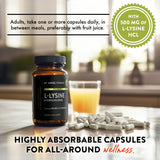 Mt. Angel Vitamins lisina 500 mg ingredientes limpios para una opción vegana.