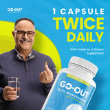 Mt. Angel Vitamins cápsulas en primer plano, fórmula vegana para bienestar diario.