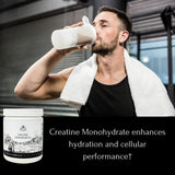 Mt. Capra Creatine en entrenamiento intenso, potencia y rendimiento posibles.