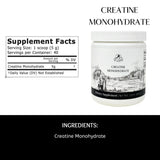 Mt. Capra Creatine se disuelve en agua, práctico para tu rutina diaria.
