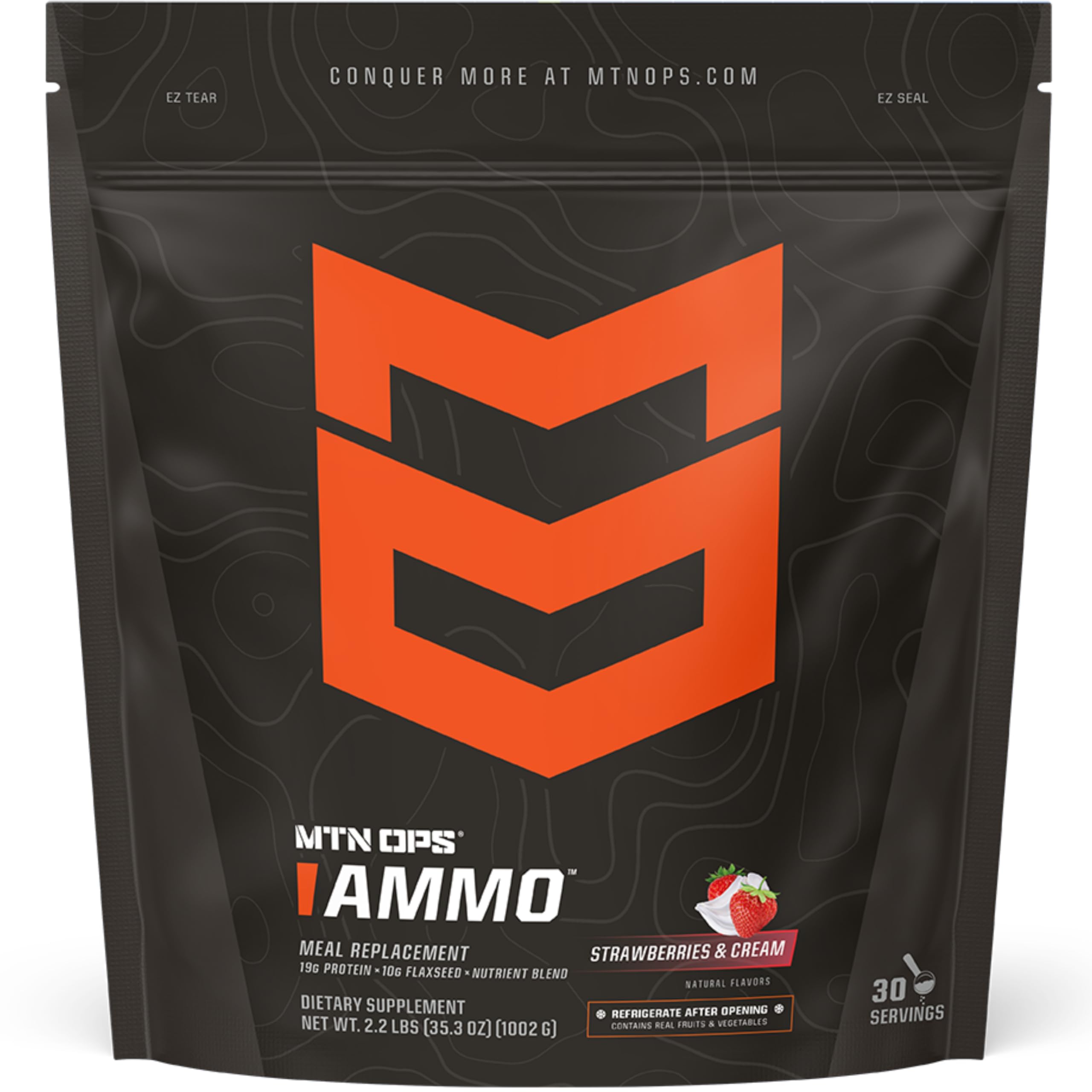 MTN OPS Ammo batido reemplazo de comida para desayunos rápidos y nutritivos