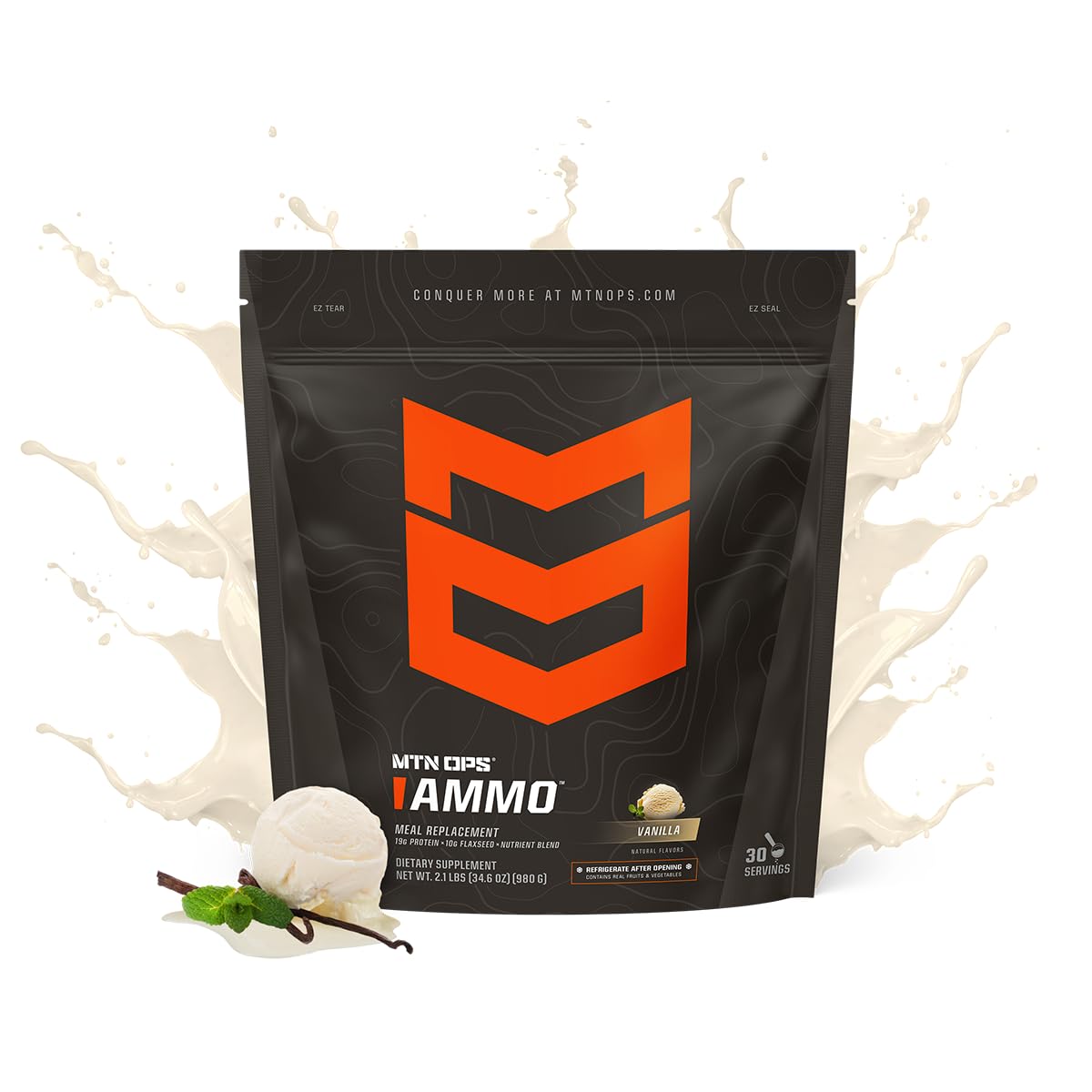 MTN OPS AMMO bote de proteína para porciones diarias