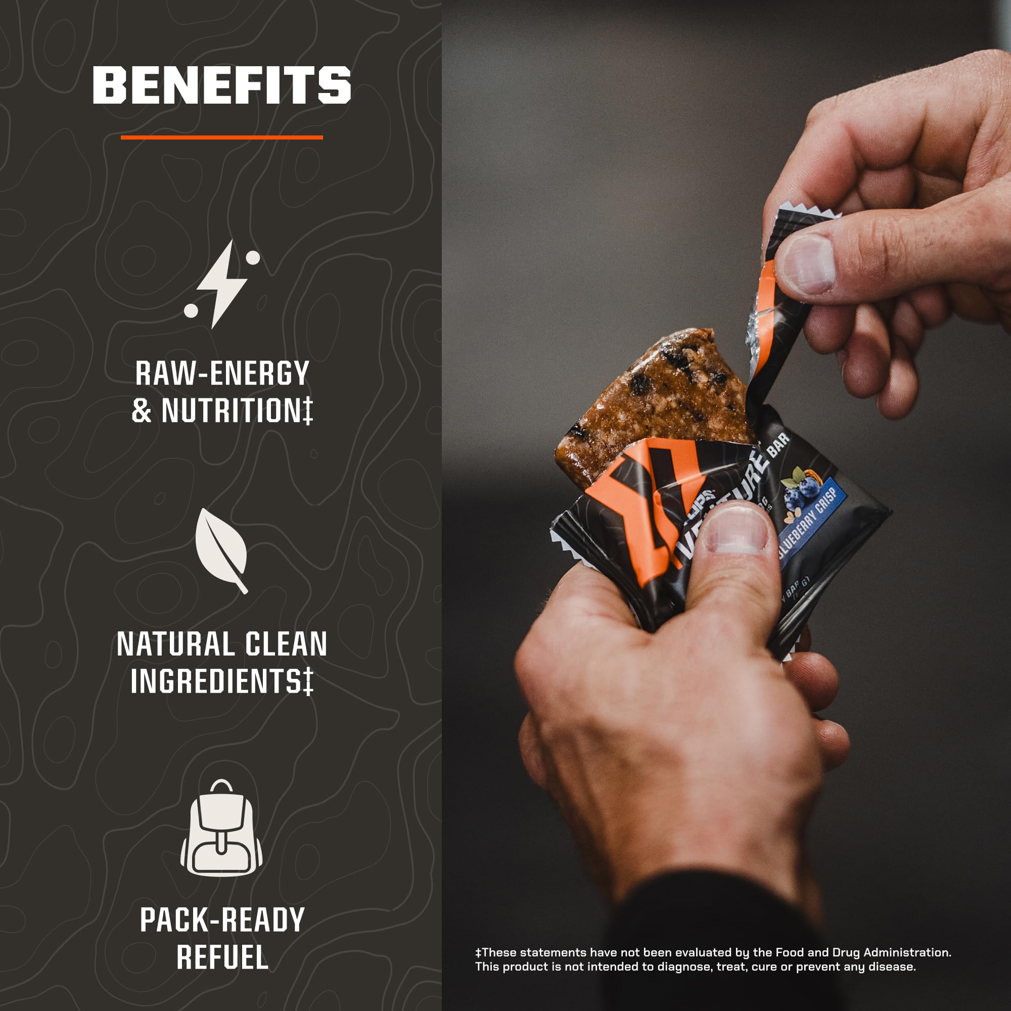 MTN OPS barra proteica Venture sabor mantequilla de cacahuete, snack sabroso