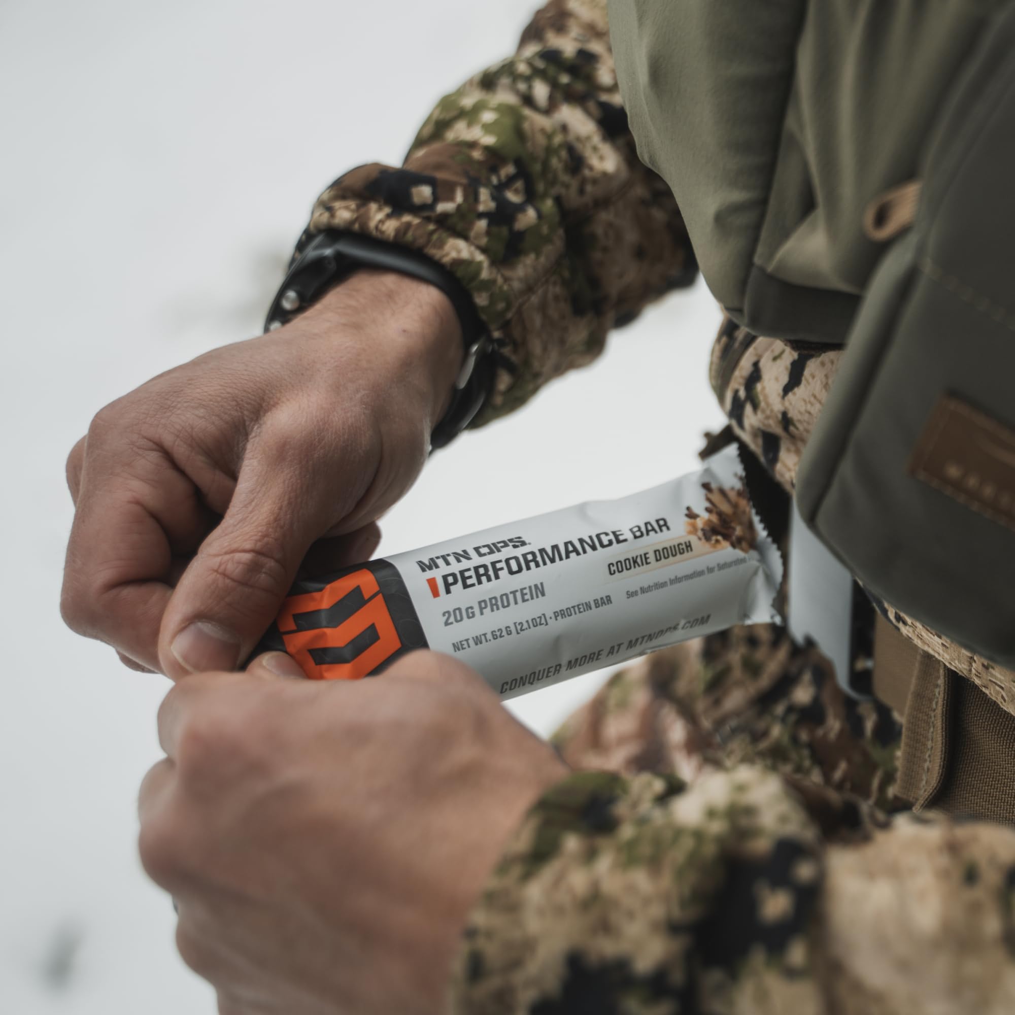 MTN OPS barra proteina sabor balanceado: ayuda a mantener energia durante el dia.