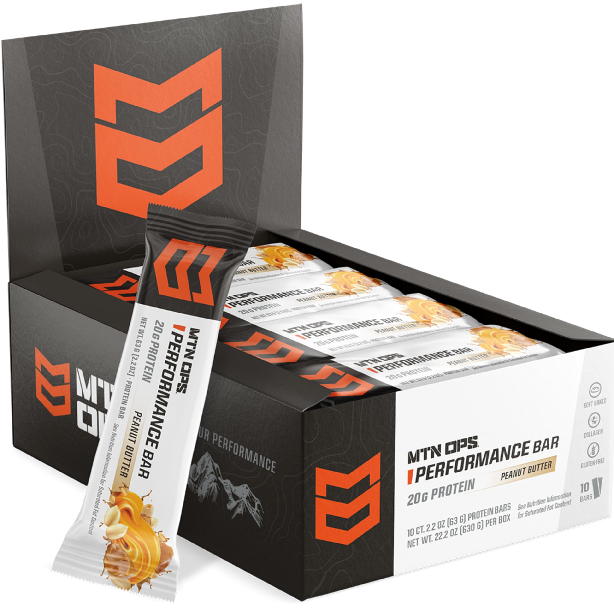 Barra MTN OPS proteína, textura cremosa para snack post-entrenamiento
