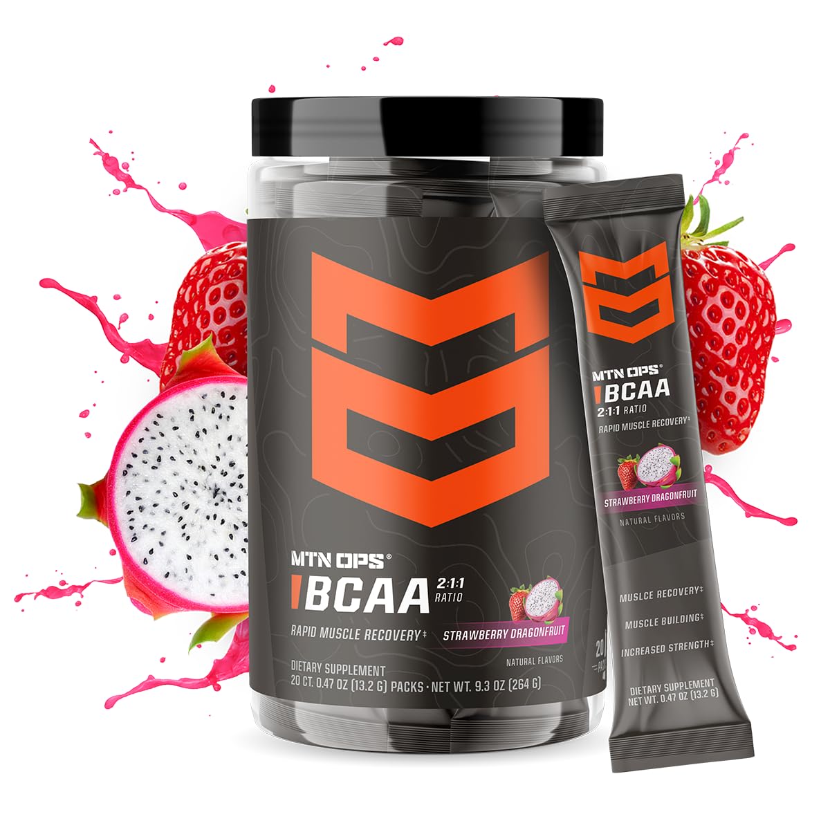 MTN OPS BCAA cucharilla medidora para dosis precisa.