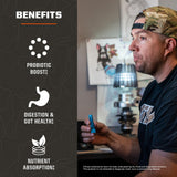 Pack de 30 porciones MTN OPS Biotics STM, práctico para rutinas.