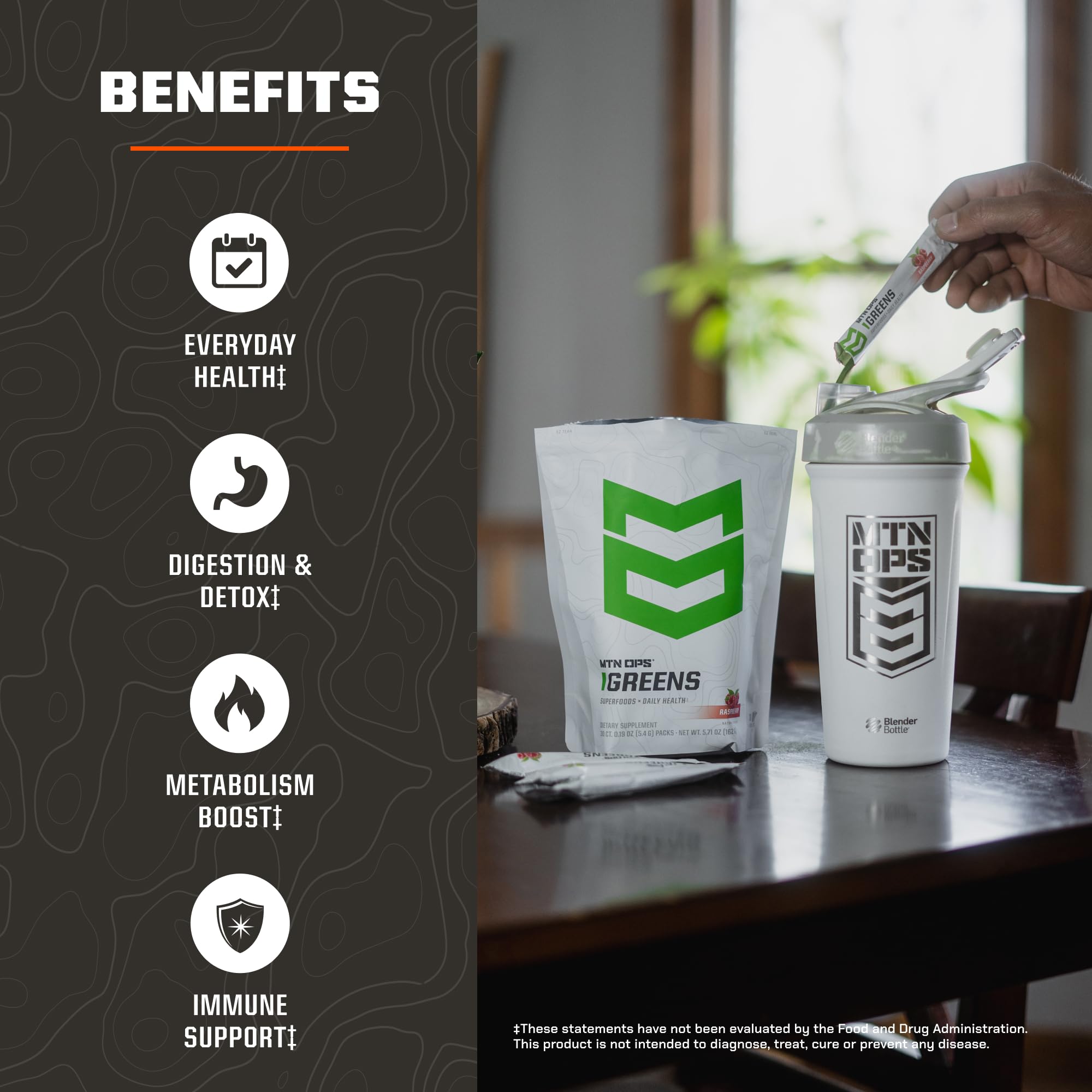 MTN OPS Clorofila natural, complemento verde para la rutina diaria