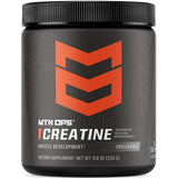 MTN OPS Creatina micronizada sin sabor: taza medidora para dosificar con precisión.