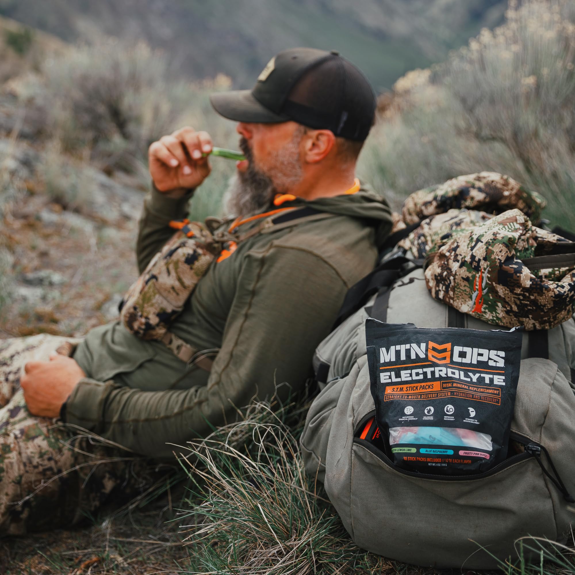 MTN OPS electrolitos sachets naranja para reponer minerales tras actividad