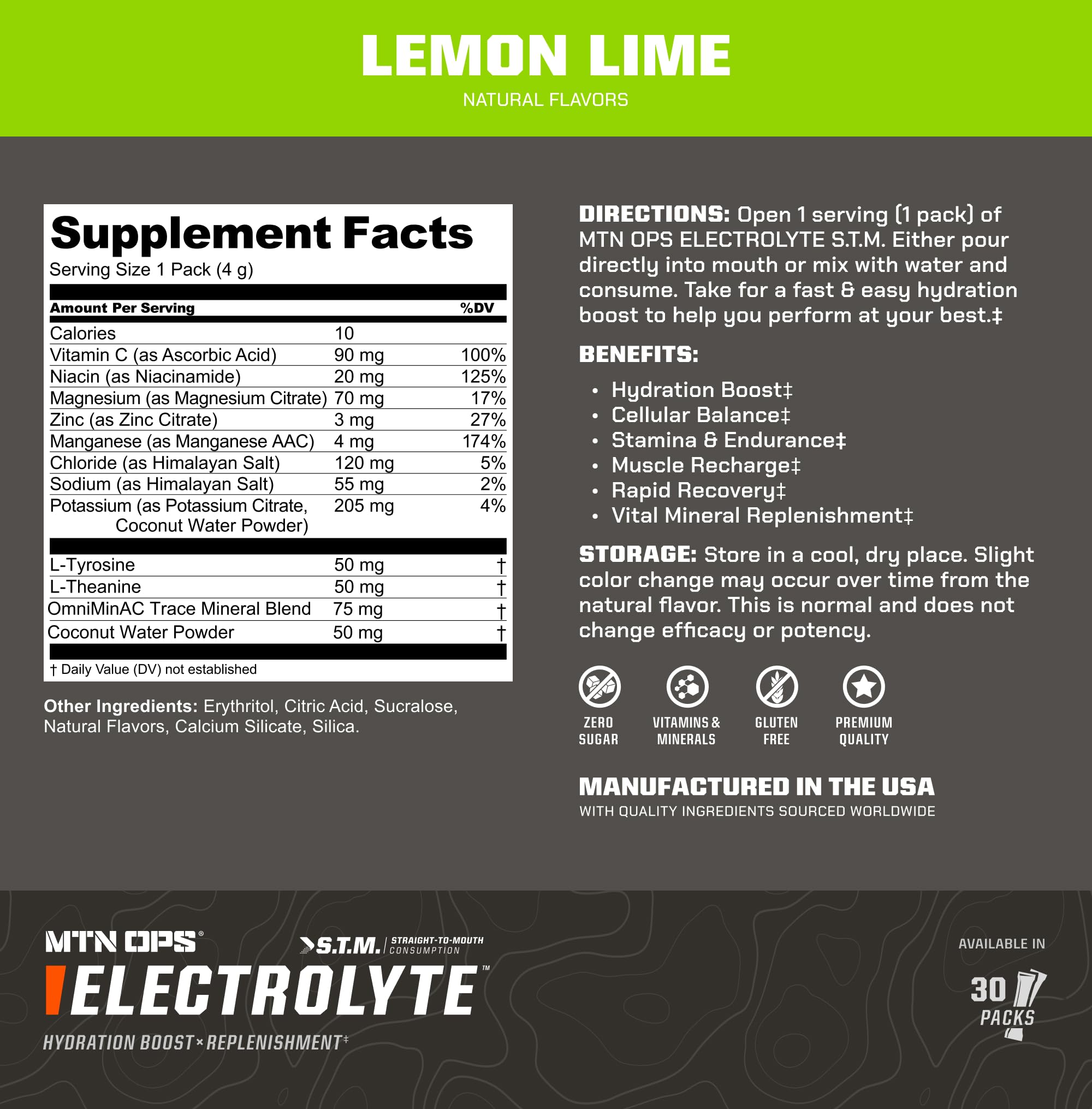 MTN OPS electrolitos sachets uso-actividad-exterior para entrenamiento al aire libre