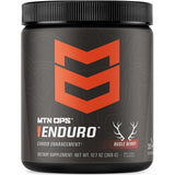MTN OPS Enduro: bote frontal que destaca la fórmula sin estimulantes para entrenos sostenidos.