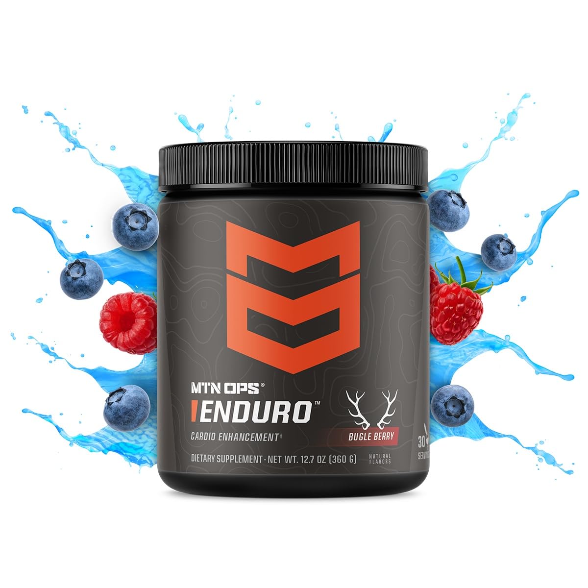 MTN OPS Enduro: cucharada de polvo y su uso para preentrenamiento sin cafeína.