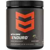 MTN OPS Enduro polvo sabor cereza negra para preentrenamiento y posible mejora de rendimiento.