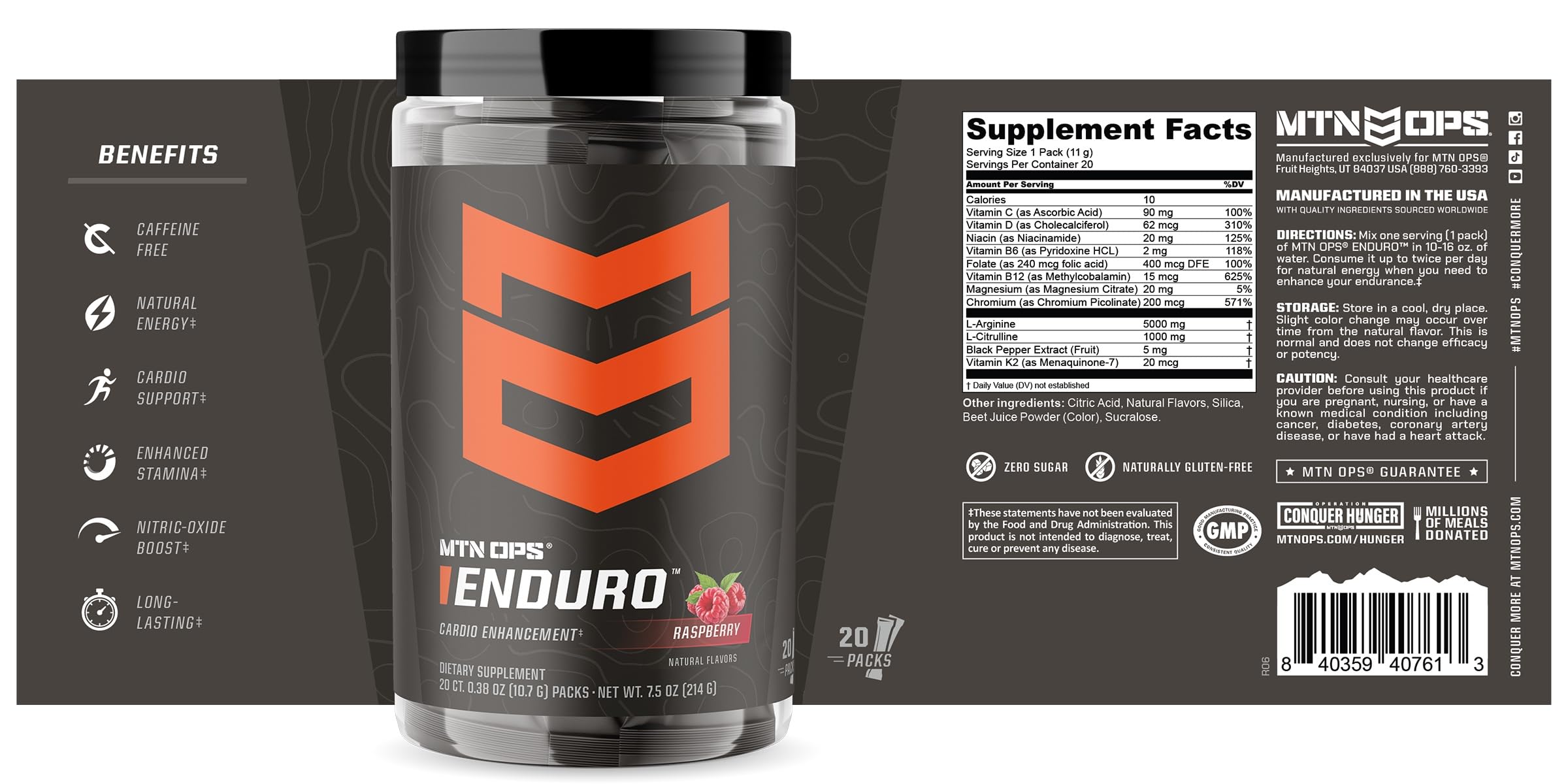 MTN OPS Enduro sabor frambuesa, experiencia refrescante durante el entrenamiento