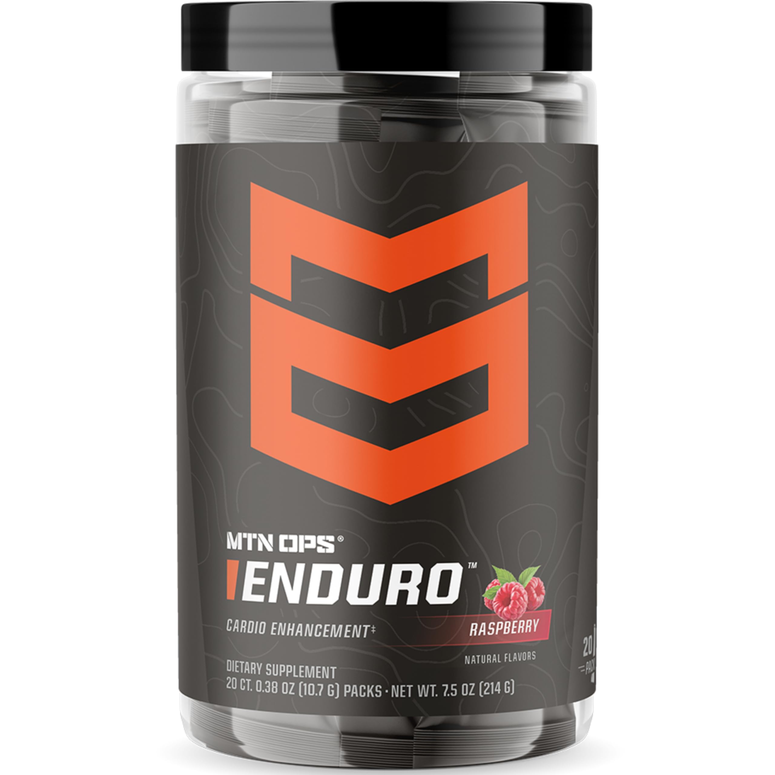 MTN OPS Enduro en sobres frambuesa, sabor refrescante para entrenar