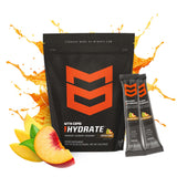 MTN OPS Hydrate: sobres mango-pesca para llevar y mezclar al instante.