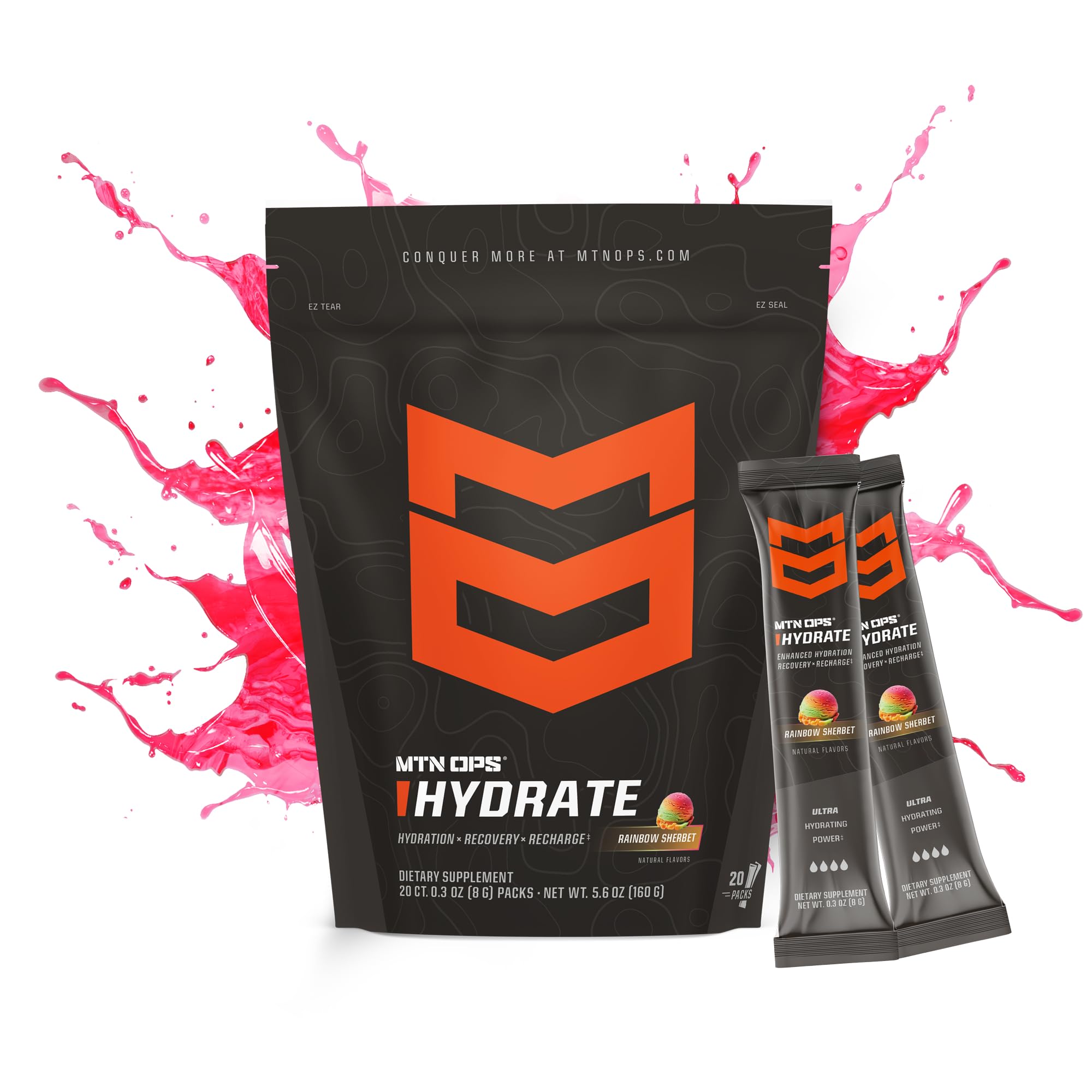 MTN OPS Hydrate: electrolitos 1000 mg para recuperación sostenida