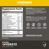 MTN OPS Hydrate mezcla rápida en agua, sabor refrescante y absorción rápida.
