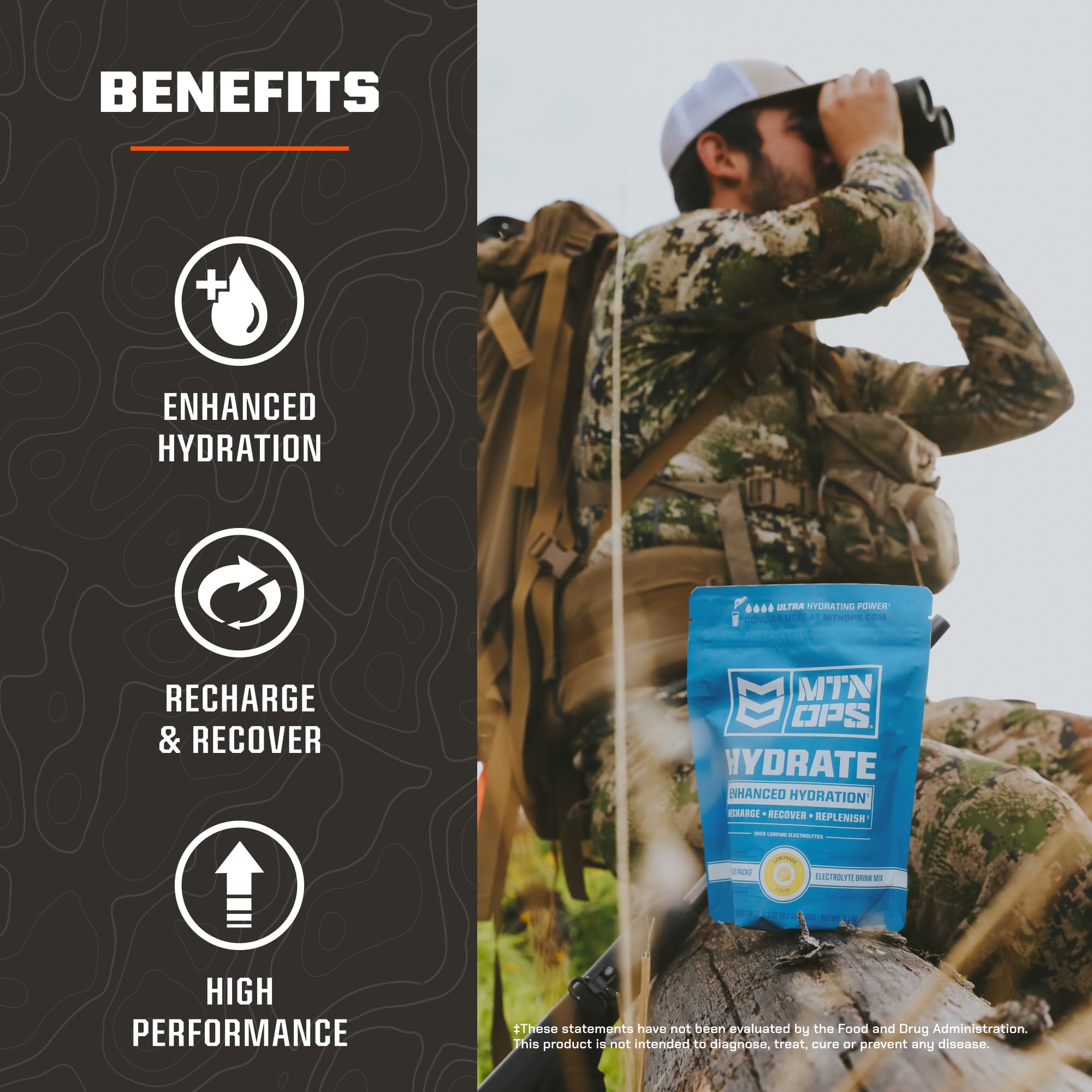 MTN OPS Hydrate sabor Liberty Pop, sabor refrescante para una experiencia de hidratación atractiva.