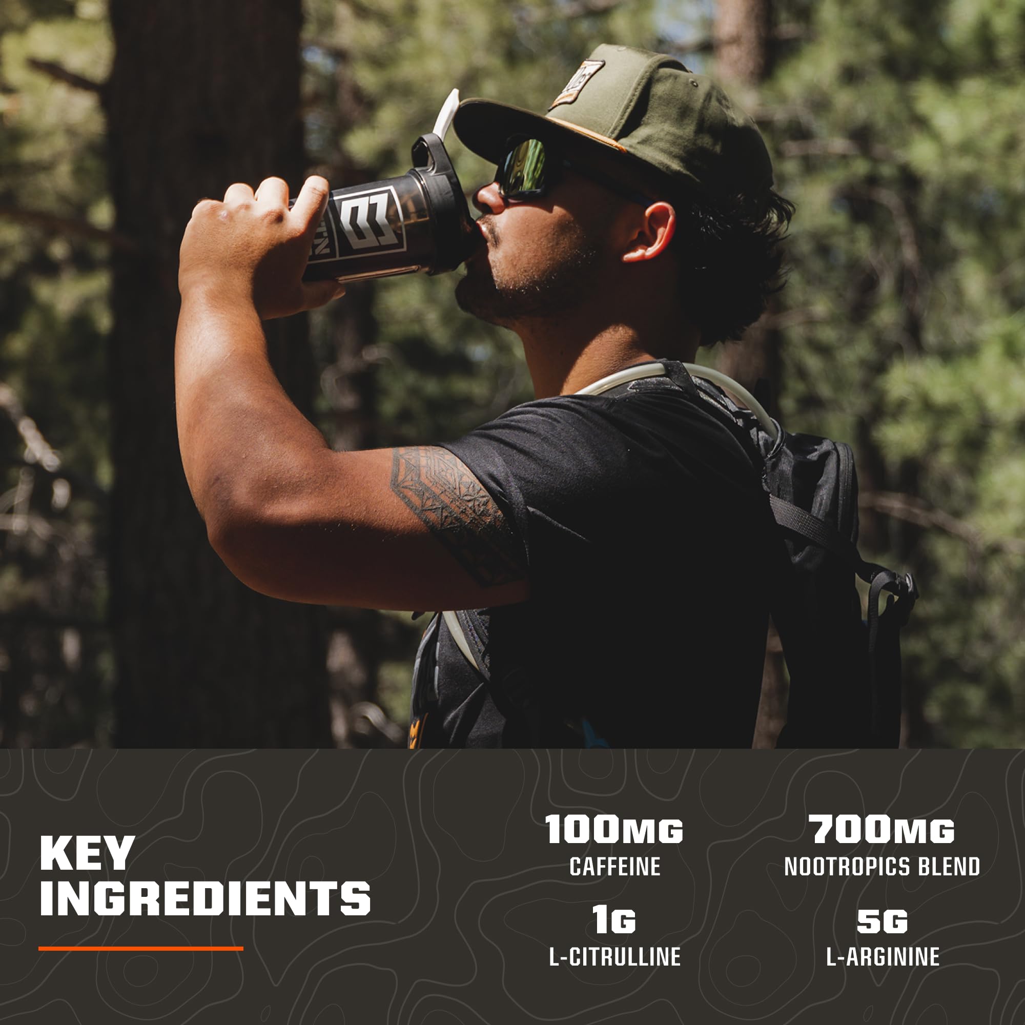 MTN OPS Ignite Lite rosa cítrico preparación rápida para entreno