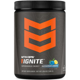 MTN OPS Ignite polvo energía azul frambuesa para enfoque sostenido.