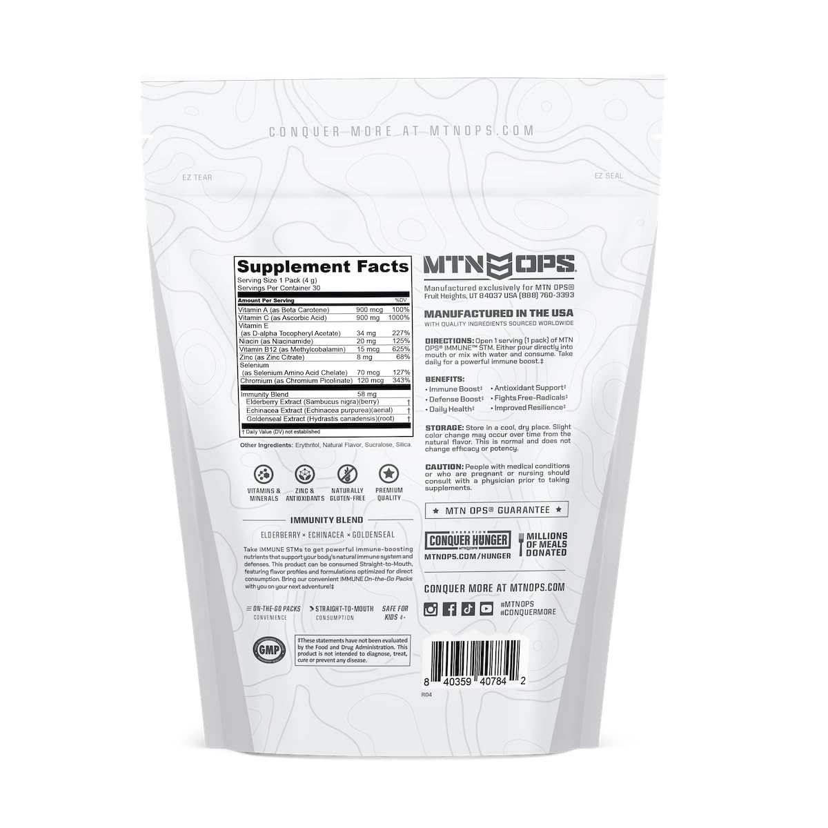 MTN OPS Inmunidad STM bienestar general, ayuda a equilibrar el día