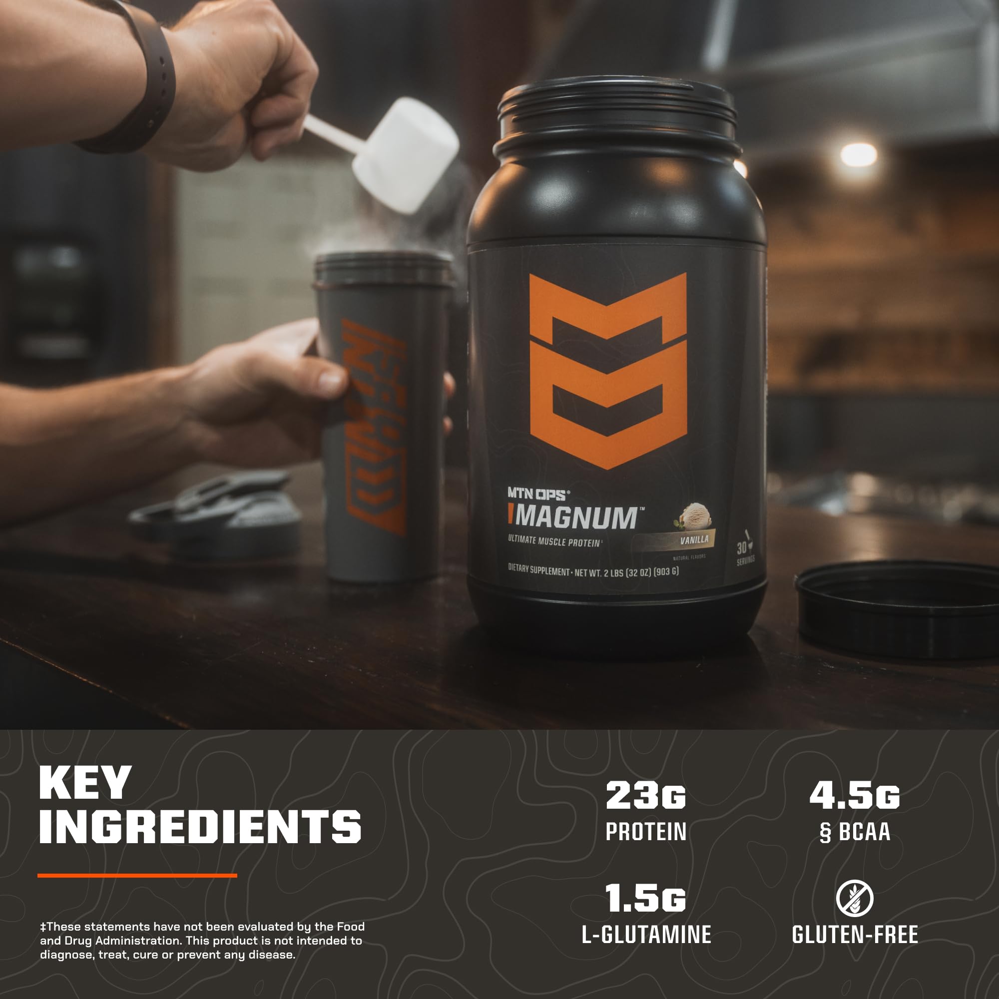 MTN OPS Magnum chocolate, mezcla sabor natural, bajo índice glucémico