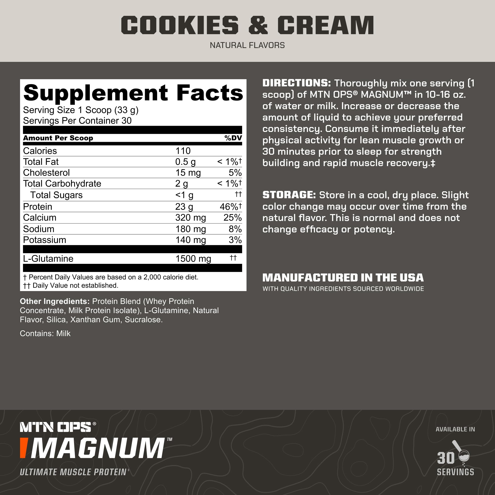 MTN OPS Magnum proceso-frio: proteína de absorción eficiente y suave.