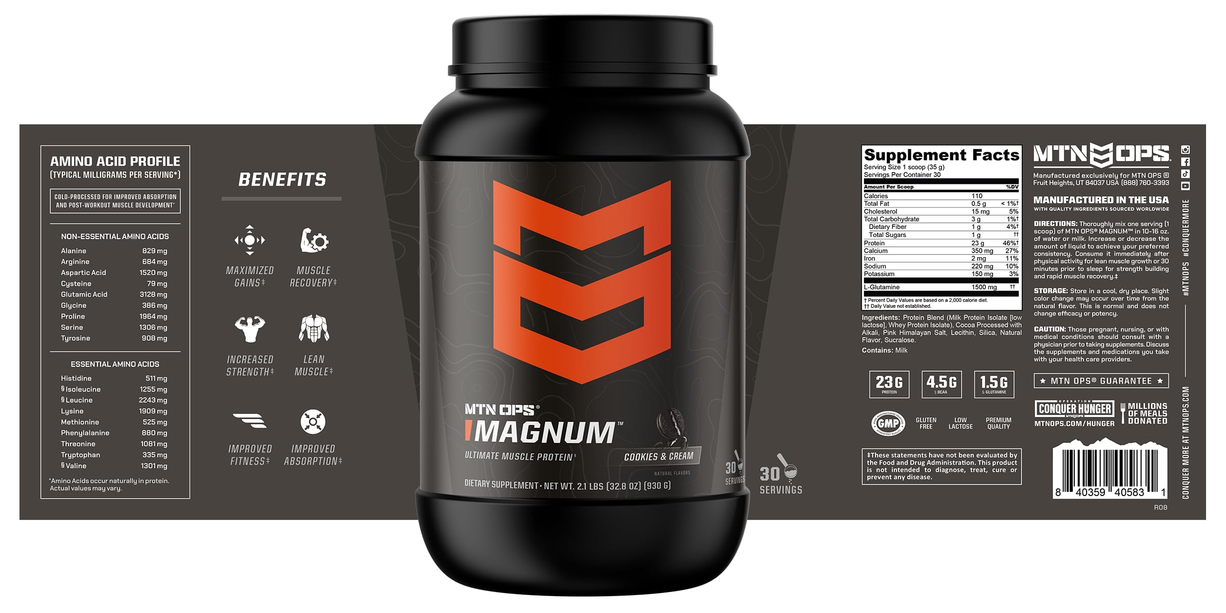 MTN OPS Magnum recomendaciones-uso: perfecto como snack nutritivo entre comidas.