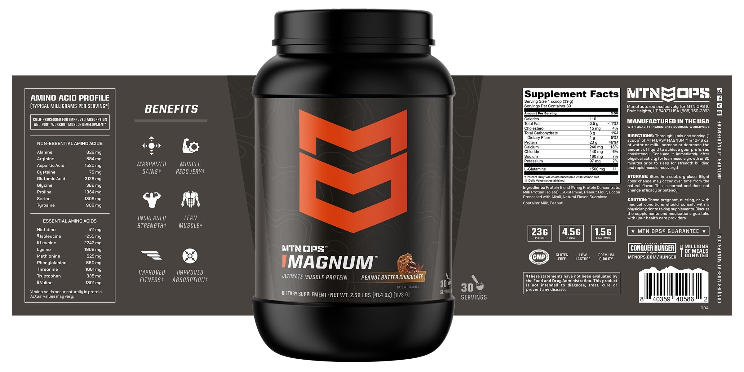 MTN OPS Magnum sin azúcar para control de ingesta calórica