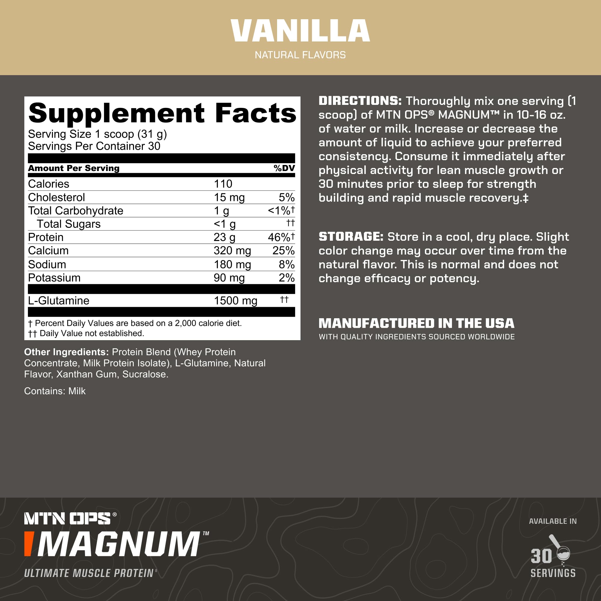 MTN OPS Magnum Vainilla Natural: sabor delicioso sin azúcares añadidos