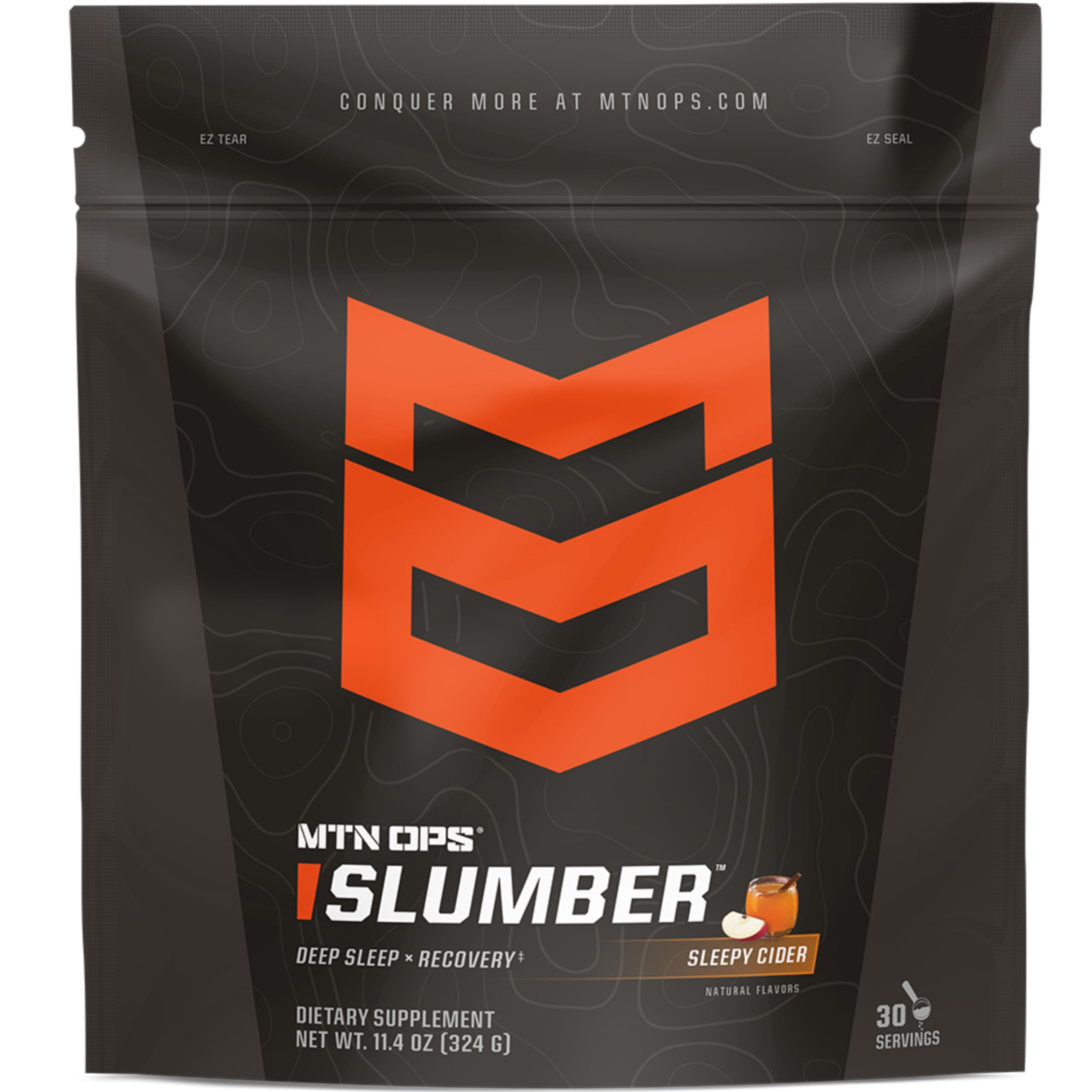 MTN OPS Slumber botella: apoyo a la recuperación y sueño reparador tras entrenamientos.