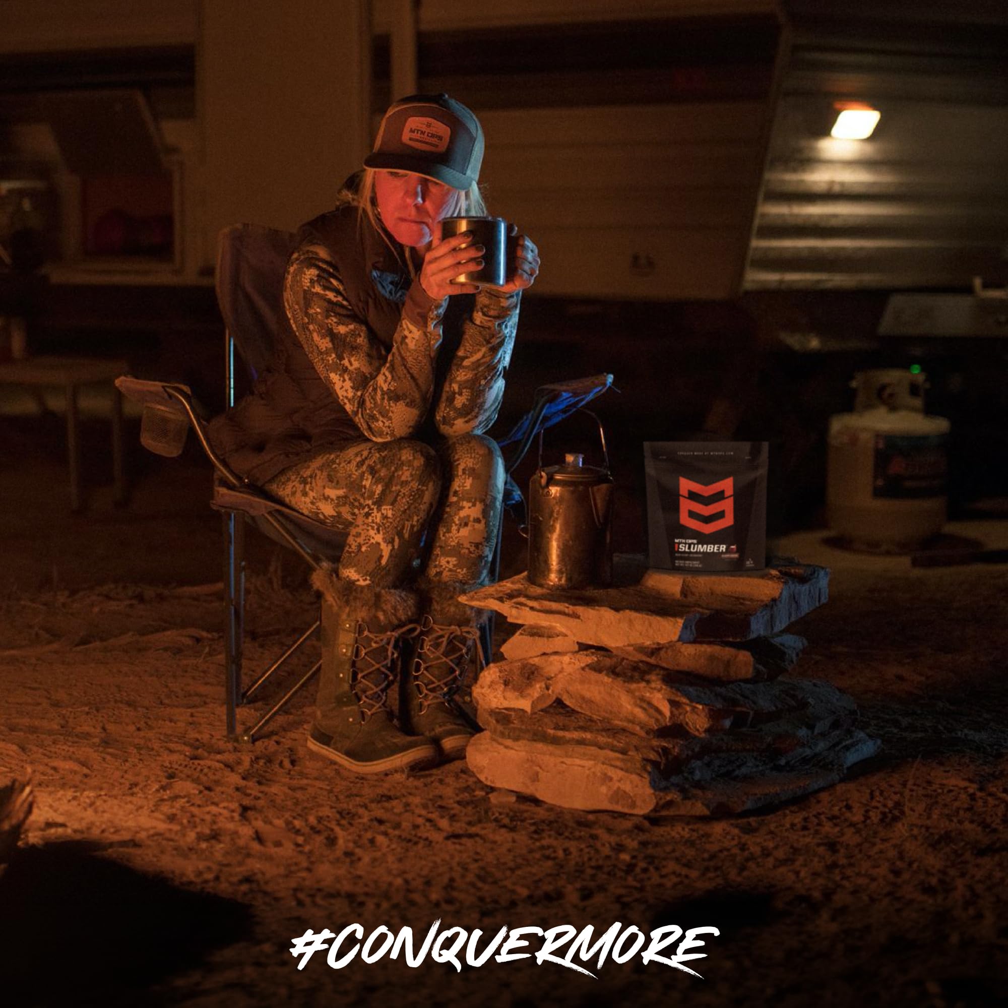 MTN OPS Slumber ingredientes clave: mezcla para sueño profundo.