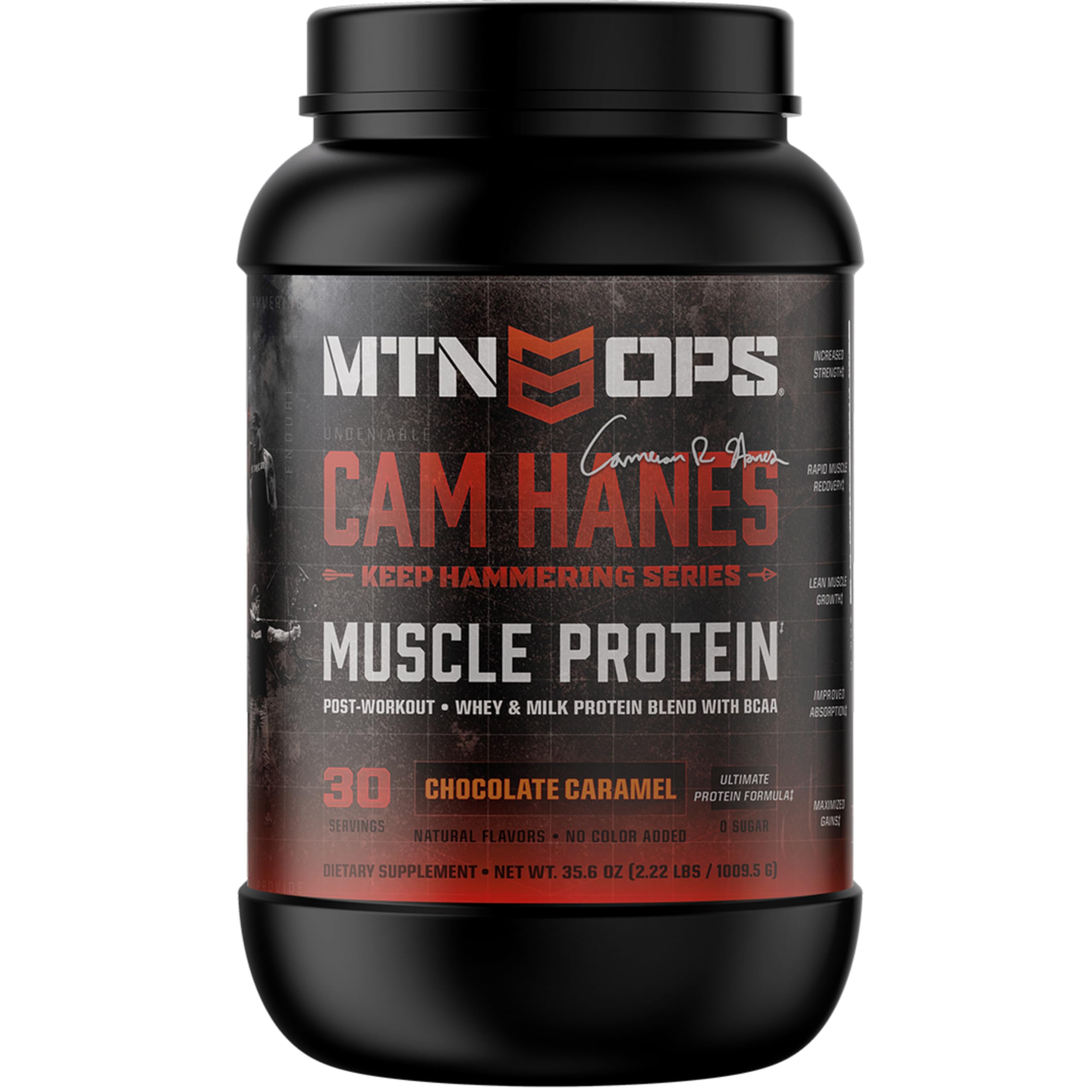 MTN OPS Whey Protein en botella para recuperación muscular tras entreno