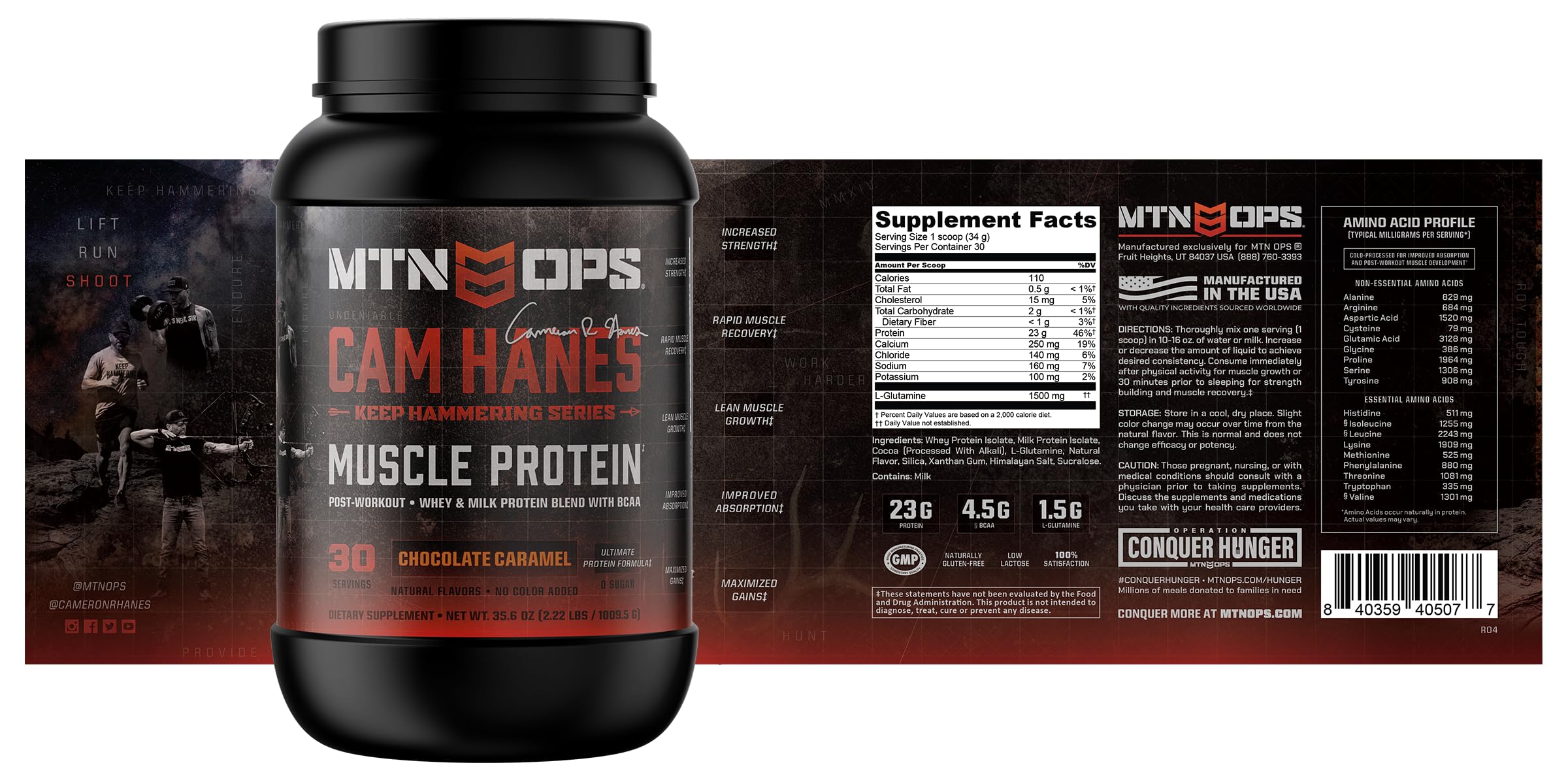 MTN OPS Whey Protein sabor Chocolate Caramelo, listo para beber