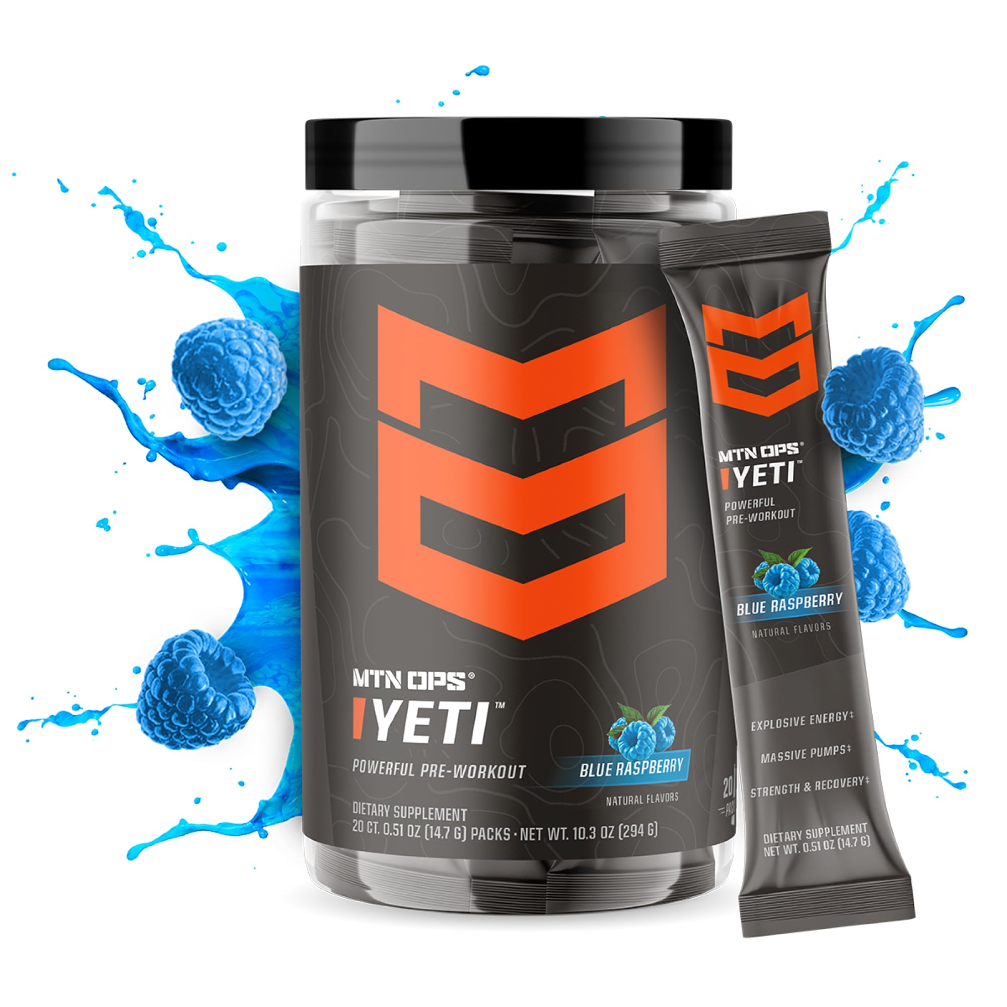 MTN OPS Yeti paquetes para viaje listos para usar en ruta.
