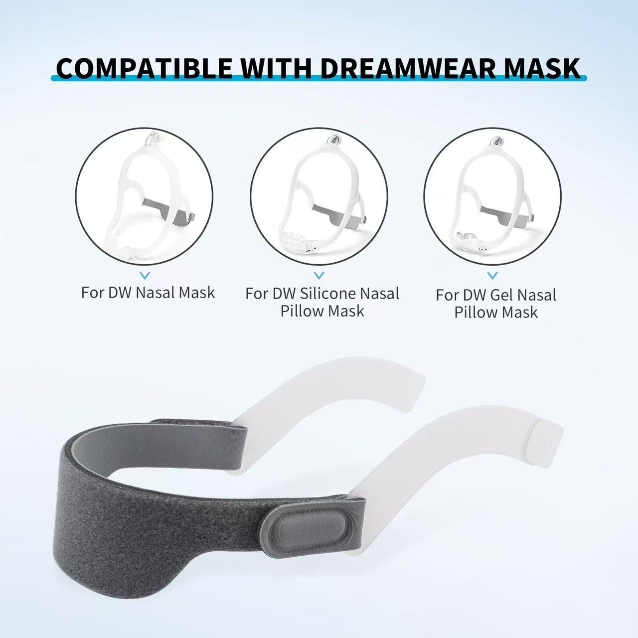 MTSXDYT DreamWear: correa elástica alta para un ajuste estable durante toda la noche.