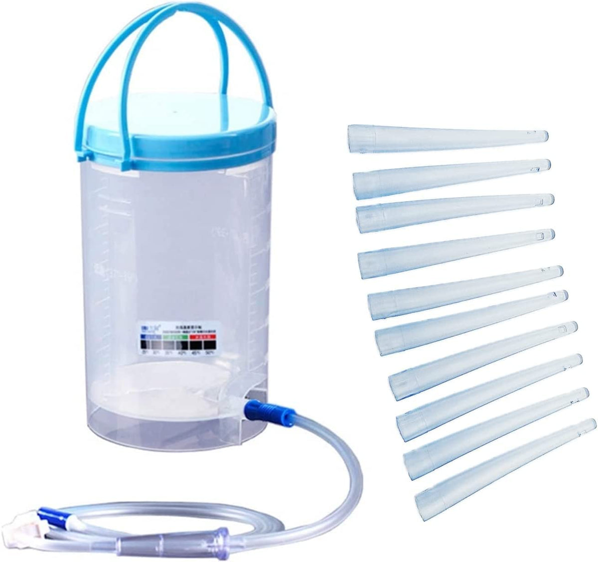Kit enema reutilizable MTSXDYT de 1200 ml para uso doméstico seguro.